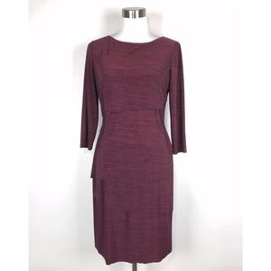 Tahari ASL Tiered Sheath Dress Sz 8